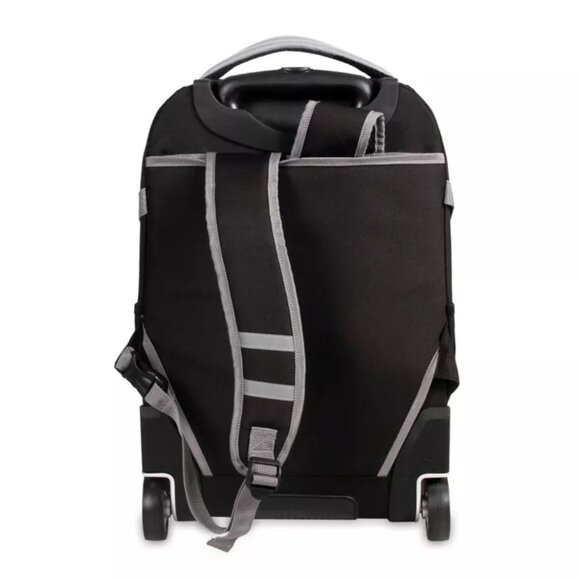 New with Tag J World Lunar Laptop 19.5" Rolling Backpack in Black - Picture 3 of 9